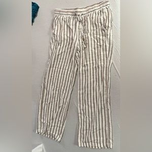 Linen wide leg pants lightly worn!